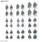 Option Parts Set Gunpla 03 Build Hands Edge
