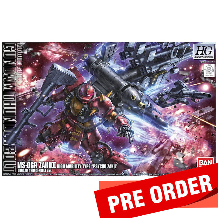 [Pre-Order] HG Zaku II High Mobility Type Psycho Zaku [Gundam Thunderbolt ver.] 1/144